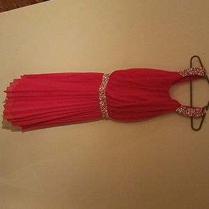 Pink beaded dress